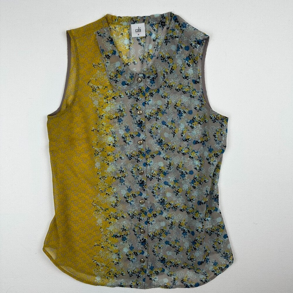 Cabi Chiffon sleeveless shirt